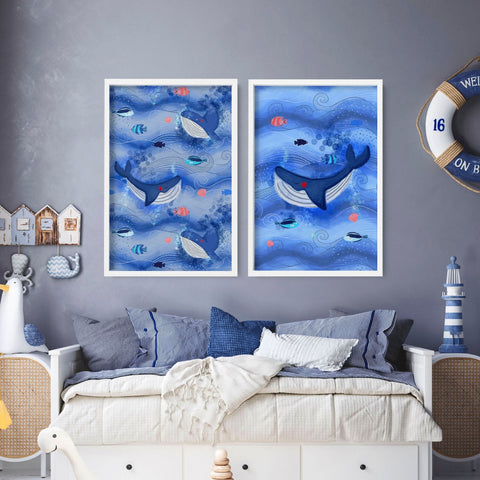 Playroom wall art | set of 2 wall art  for Nursery