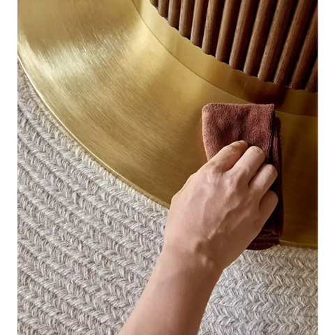 Bek Round Dining Table, Brown｜ DC Concept