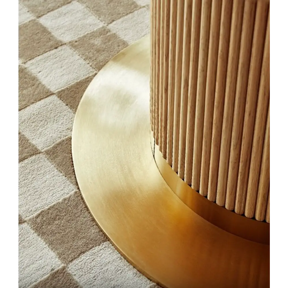 Bek Round Dining Table, White｜ DC Concept