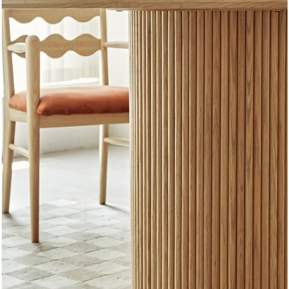 Bek Round Dining Table, White｜ DC Concept