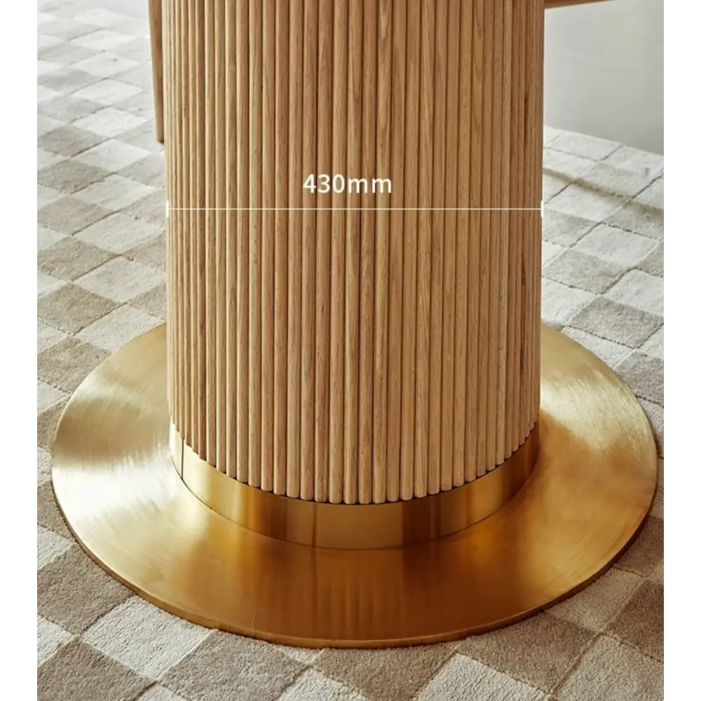 Bek Round Dining Table, White｜ DC Concept