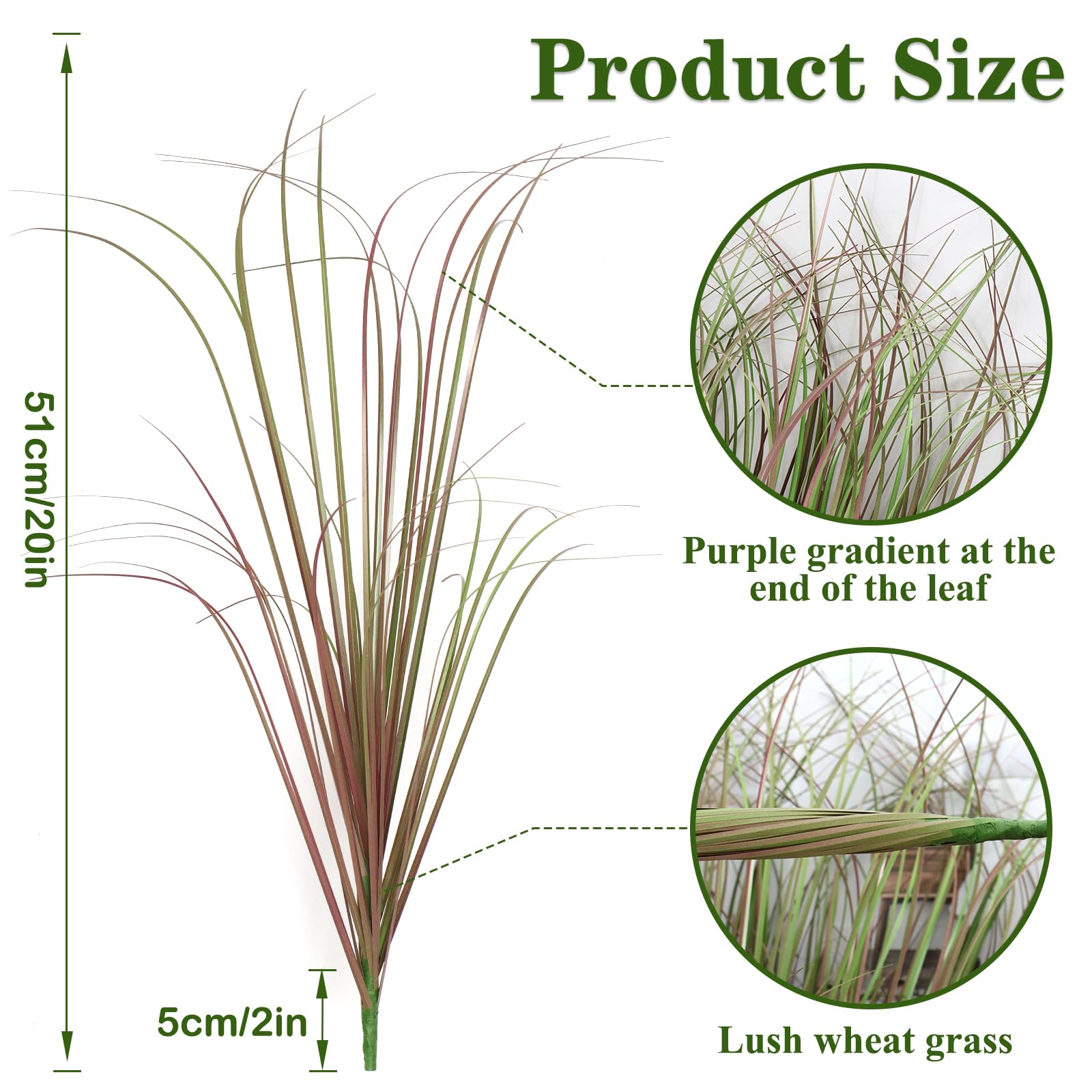 Betylifoy outdoor artificial plants 28pcs faux plants with purple tipped artificial wheat grass for indoor outdoor use