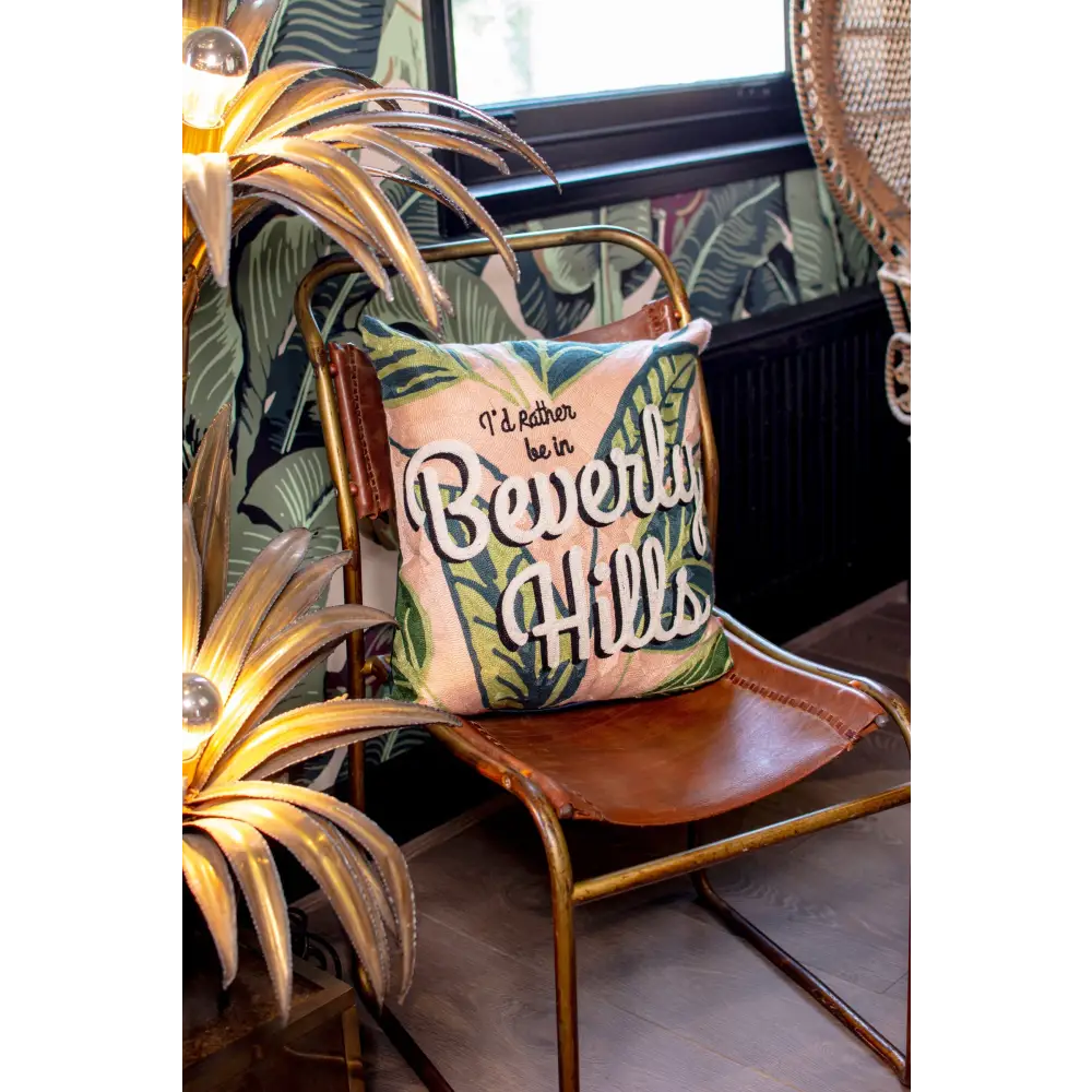 Beverly Hills Needlepoint Cushion - Cushion