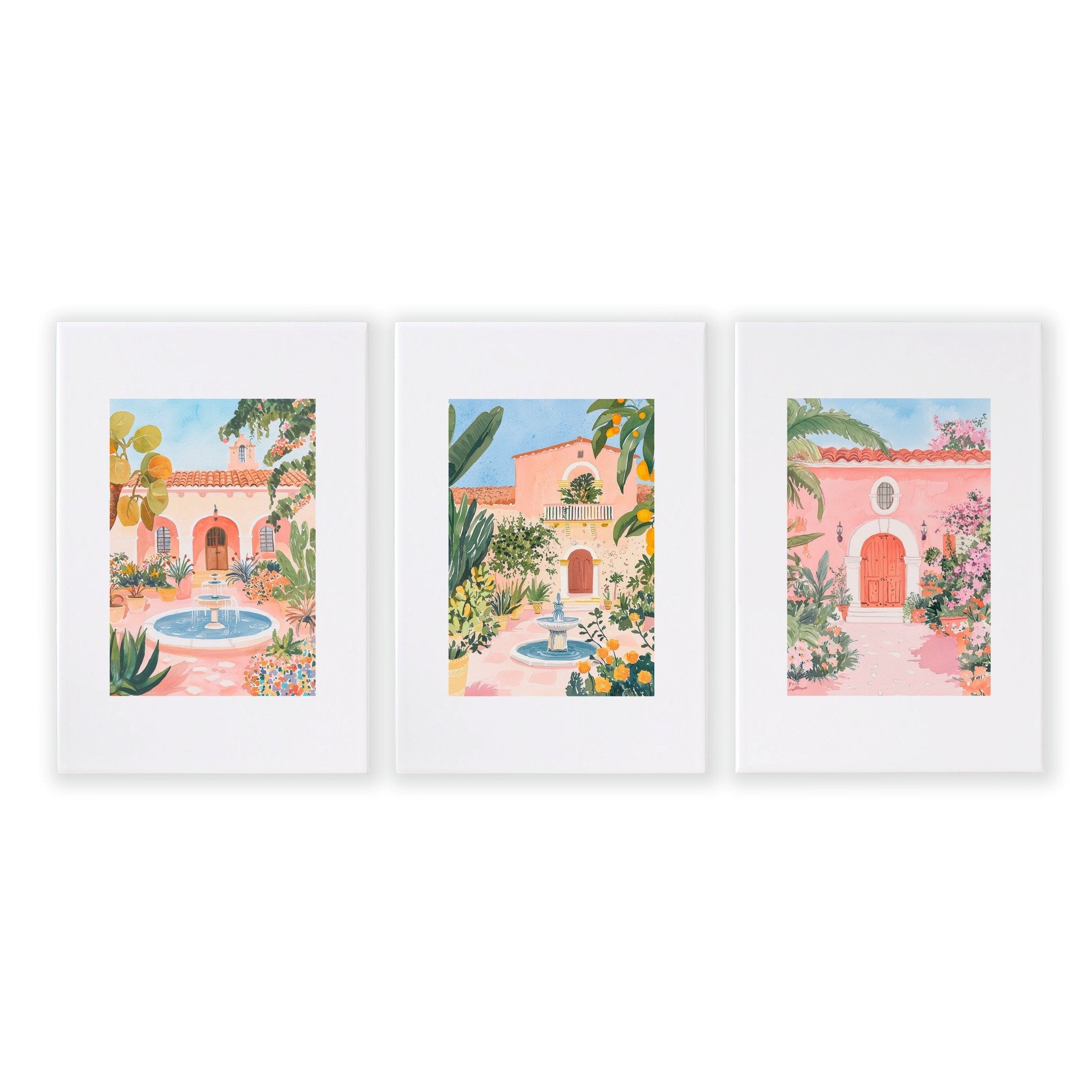 Big Wall Frames | Set of 3 Beach Decor Wall art Prints