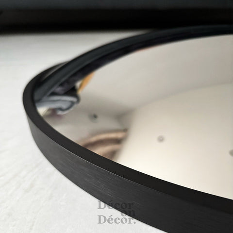 Silver Bubble Interactive Mirror (Black Frame)