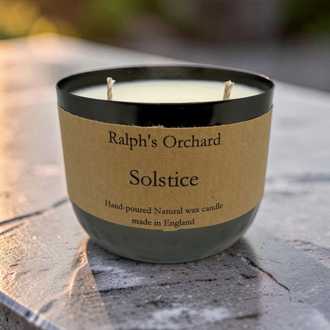 2-Wick Dimpled Black Candles