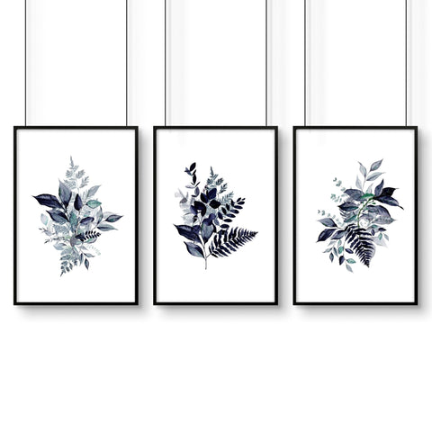 Botanical artwork | set of 3 wall art prints
