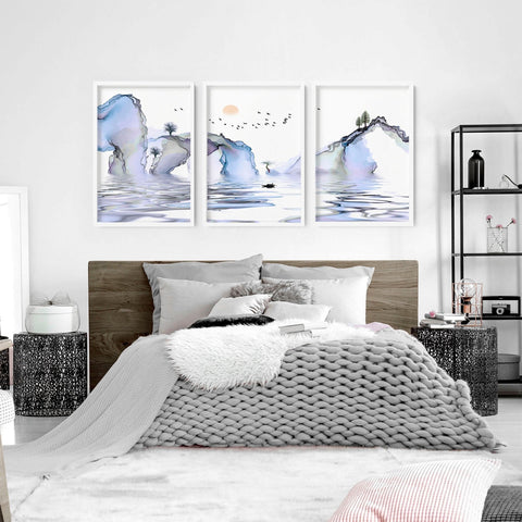Japan art work | set of 3 framed wall art