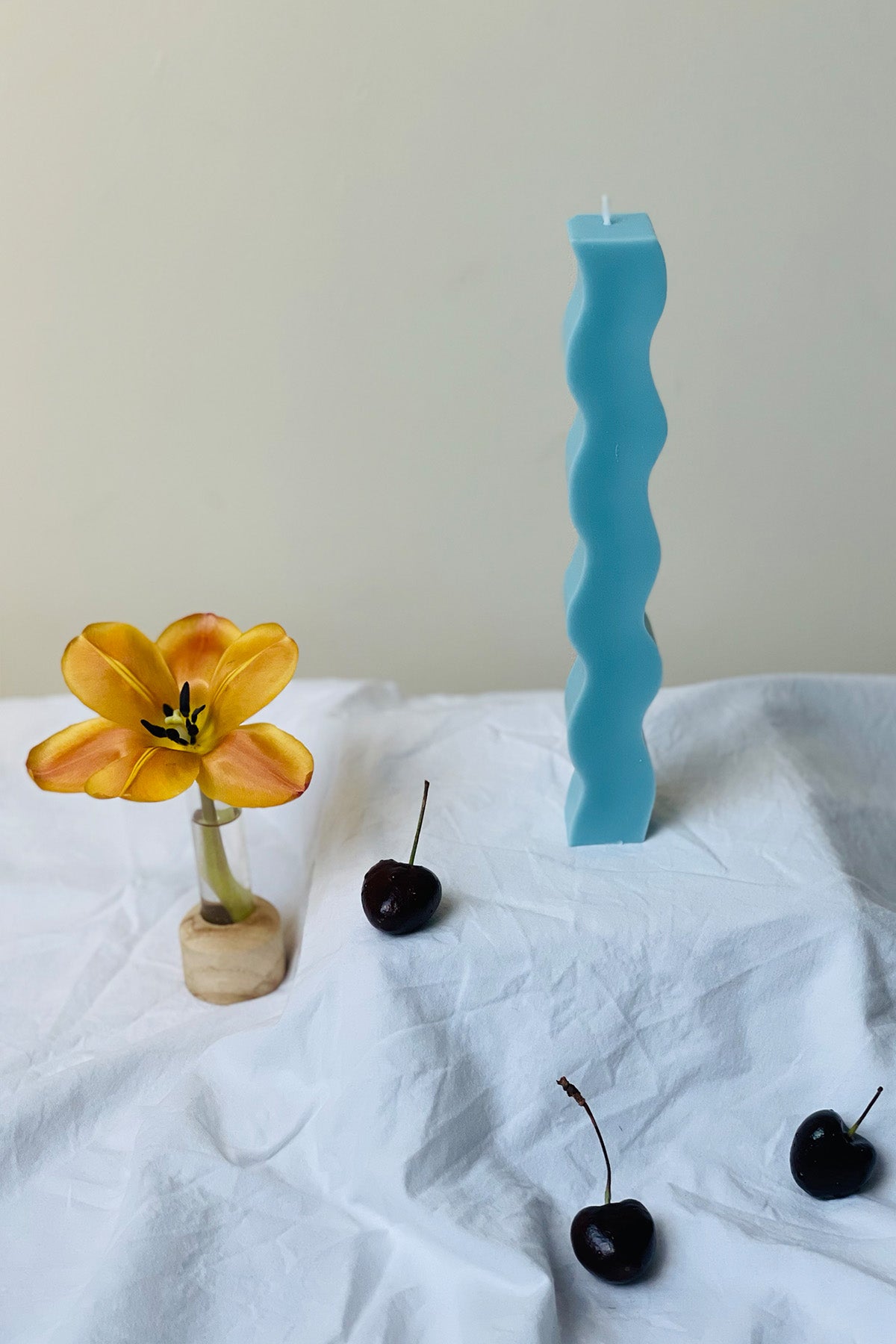 Wavy Pillar Candle