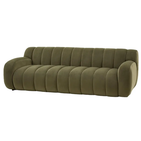 Bobby 3 Seater Sofa - Moss green Velvet - Sofa