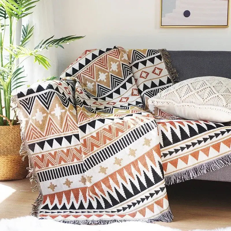 Boho Throw - Serenity / 90 x 90cm - Throws & Blankets
