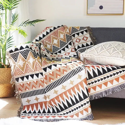 Boho Throw - Serenity / 90 x 90cm - Throws & Blankets