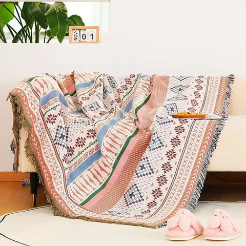Boho Throw - Whimsy / 90 x 90cm - Throws & Blankets
