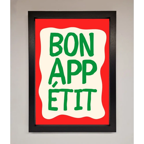 Bonappetit Framed Poster - A3 (29.7 x 42 cm) / Black - Framed Print