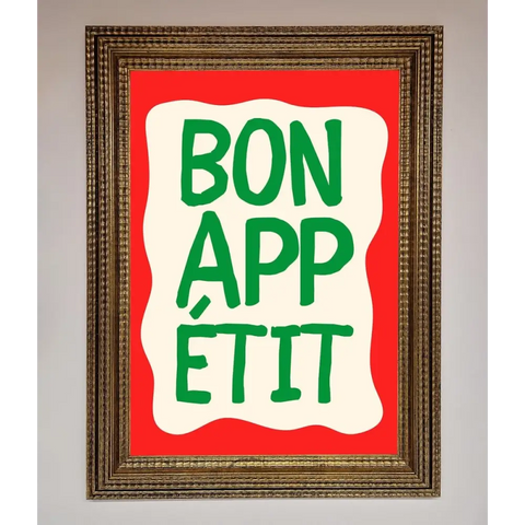 Bonappetit Framed Poster - A3 (29.7 x 42 cm) / Ornate Gold - Framed Print