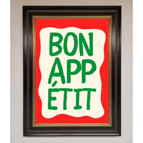 Bonappetit Framed Poster - B0 (100 x 141 cm) / Black Gold - Framed Print
