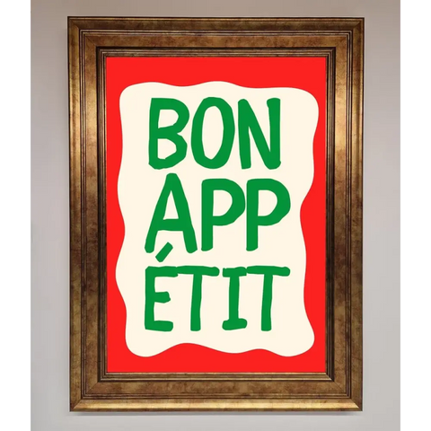 Bonappetit Framed Poster - B0 (100 x 141 cm) / Bronze - Framed Print