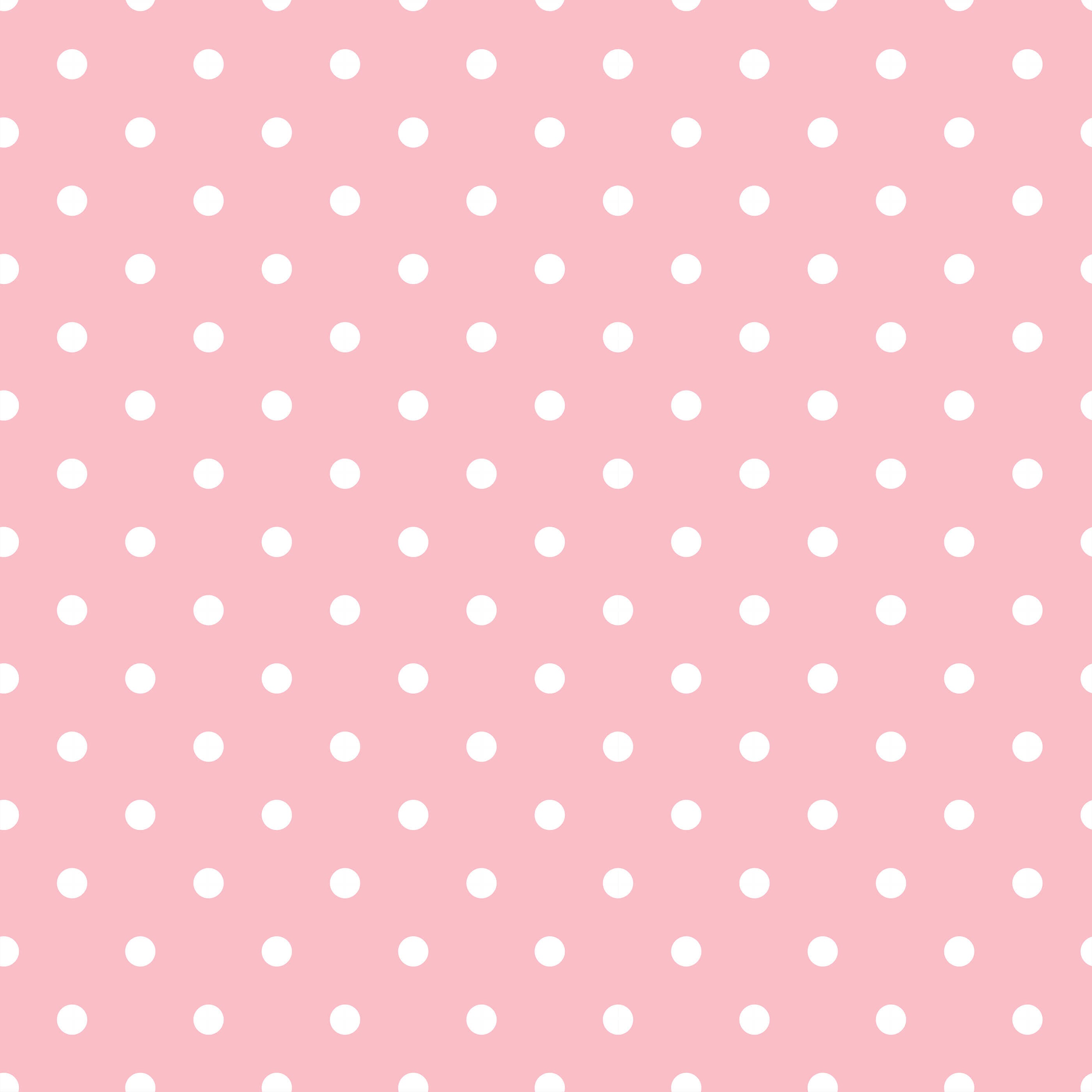 Pink bonbon fabric with white polka dots perfect for polka dot wallpaper or dot wallpaper decor projects