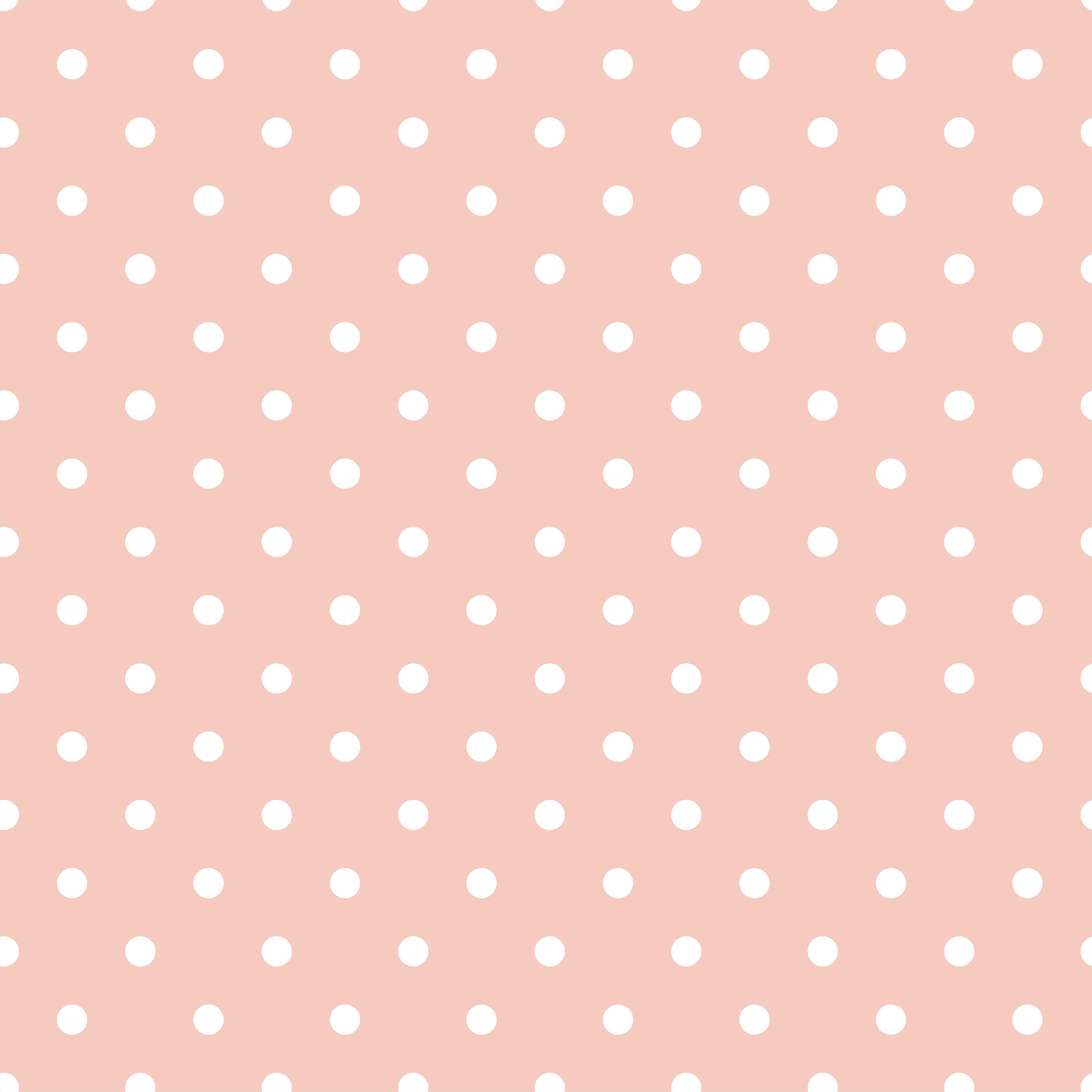 Pink bonbon fabric with white polka dots perfect for polka dot wallpaper or dot wallpaper designs