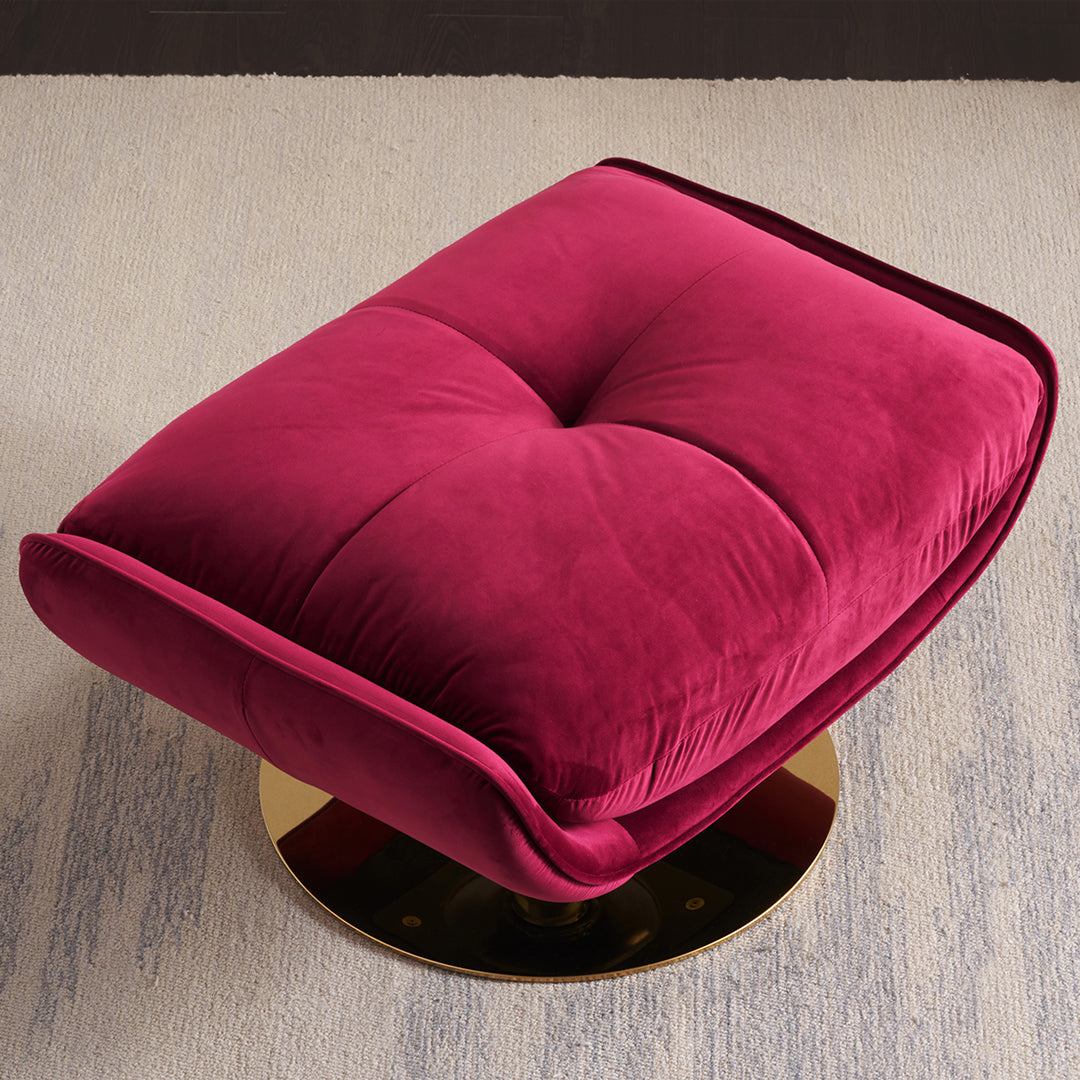 Bonnet Swivel Lounge Chair With Ottoman