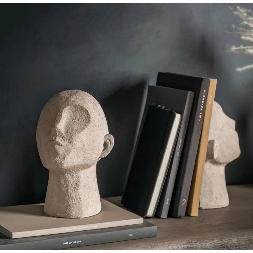 Bookend Head Sculpture - Bookend