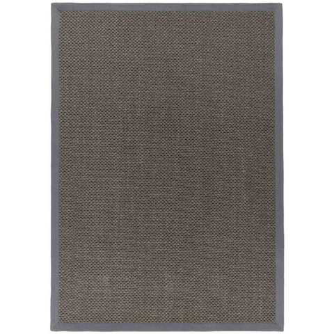 Bordered Dark Grey Non-Slip Sisal Rug - 120X170 cm - Rugs