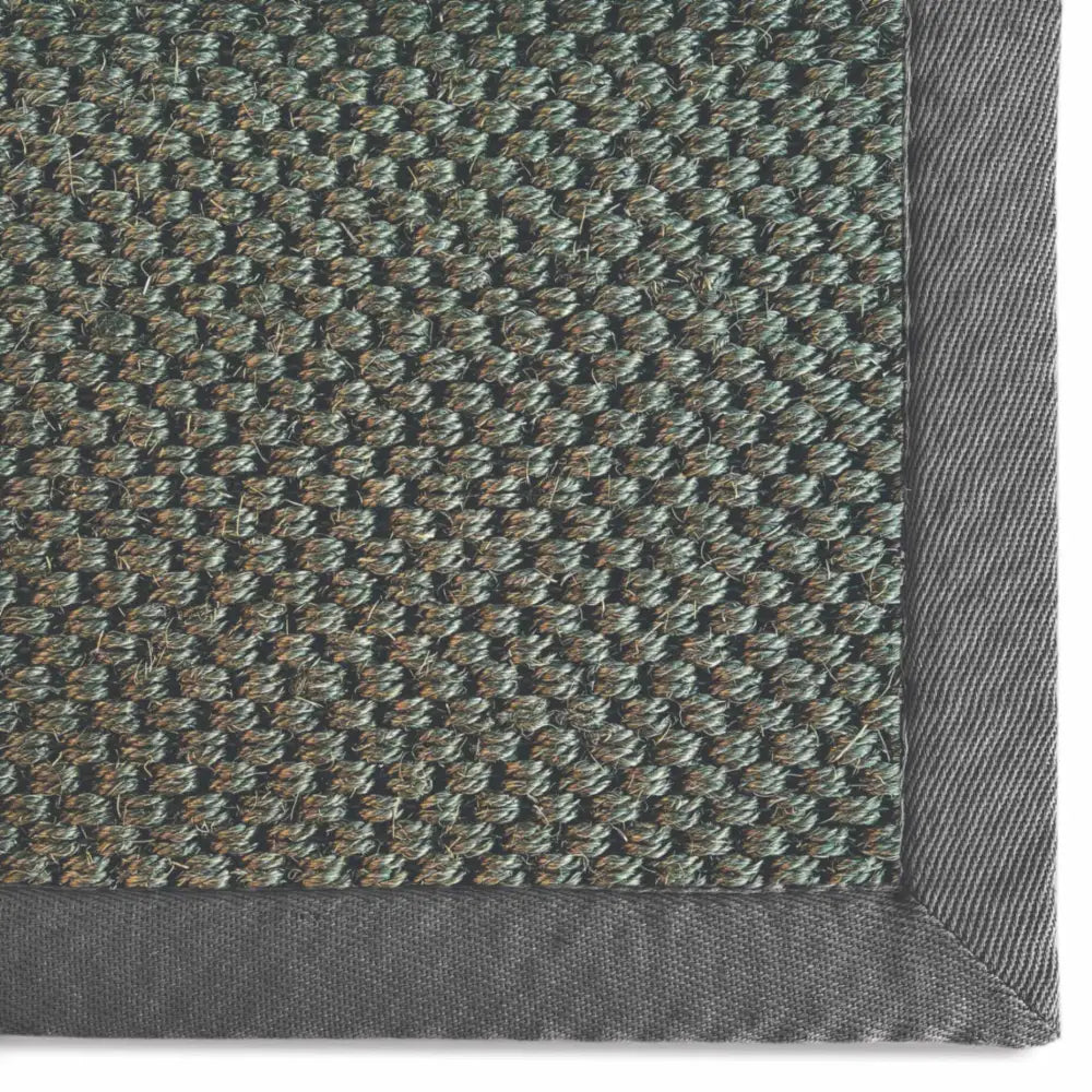 Bordered Dark Grey Non-Slip Sisal Rug - Rugs