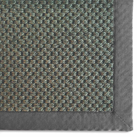 Bordered Dark Grey Non-Slip Sisal Rug - Rugs