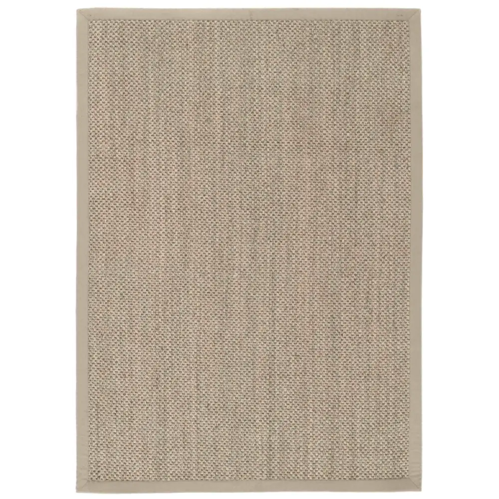 Bordered Light Beige Non-Slip Sisal Rug - 120X170 cm - Rugs