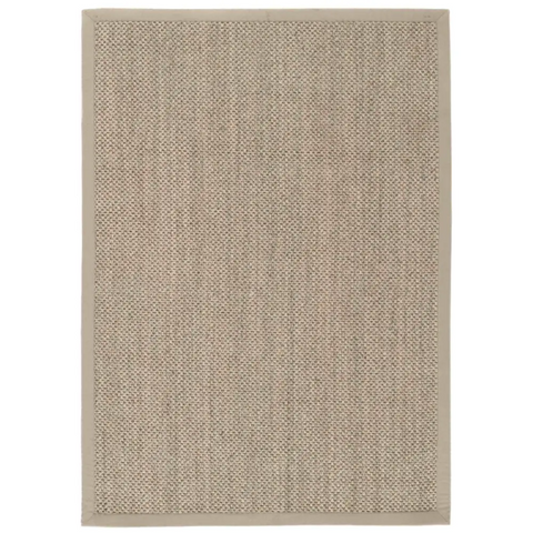 Bordered Light Beige Non-Slip Sisal Rug - 120X170 cm - Rugs