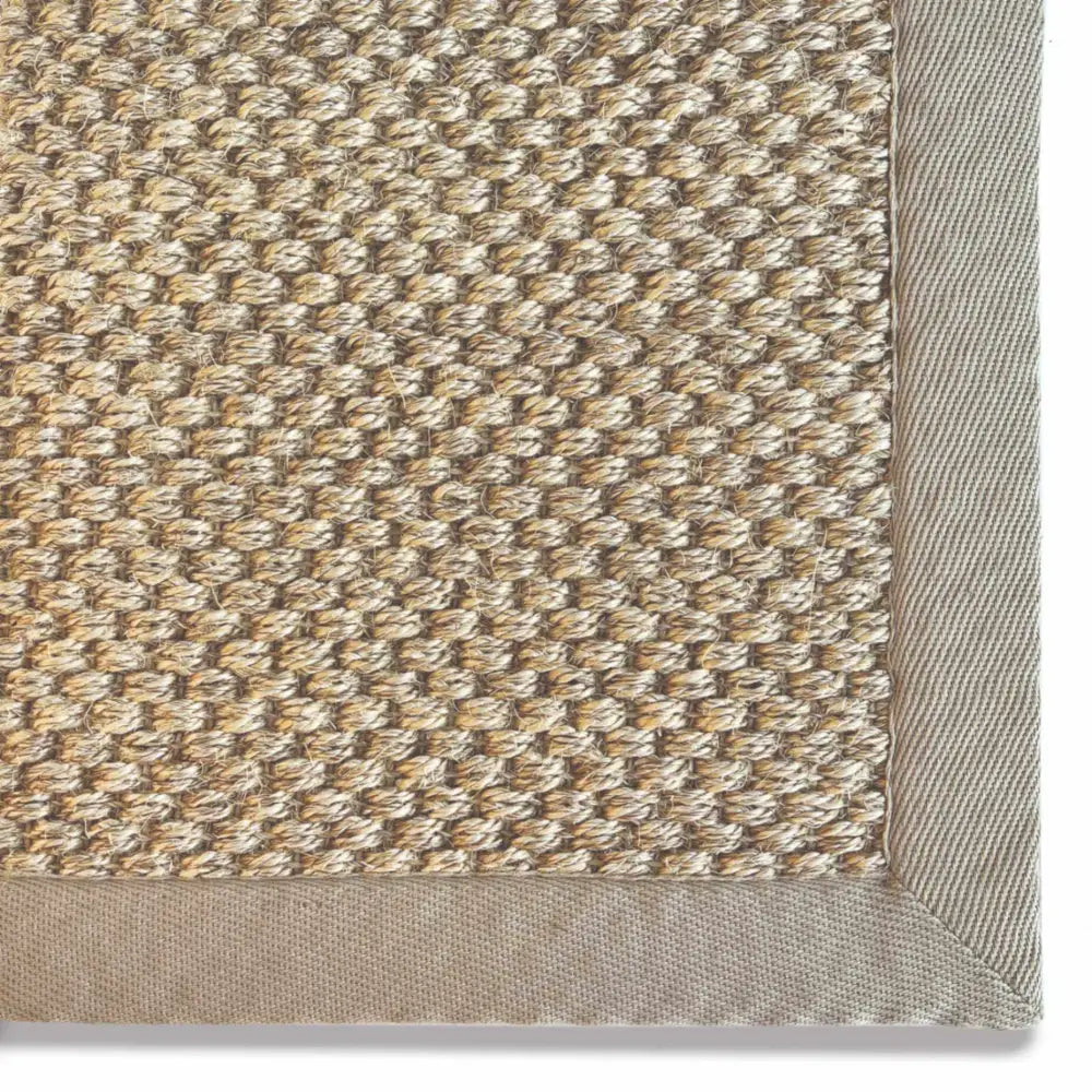 Bordered Light Beige Non-Slip Sisal Rug - Rugs