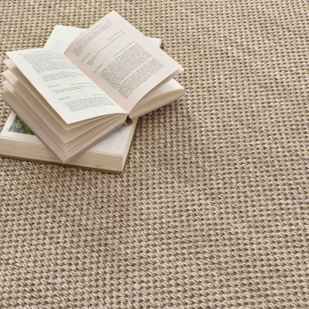 Bordered Light Beige Non-Slip Sisal Rug - Rugs