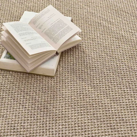 Bordered Light Beige Non-Slip Sisal Rug - Rugs