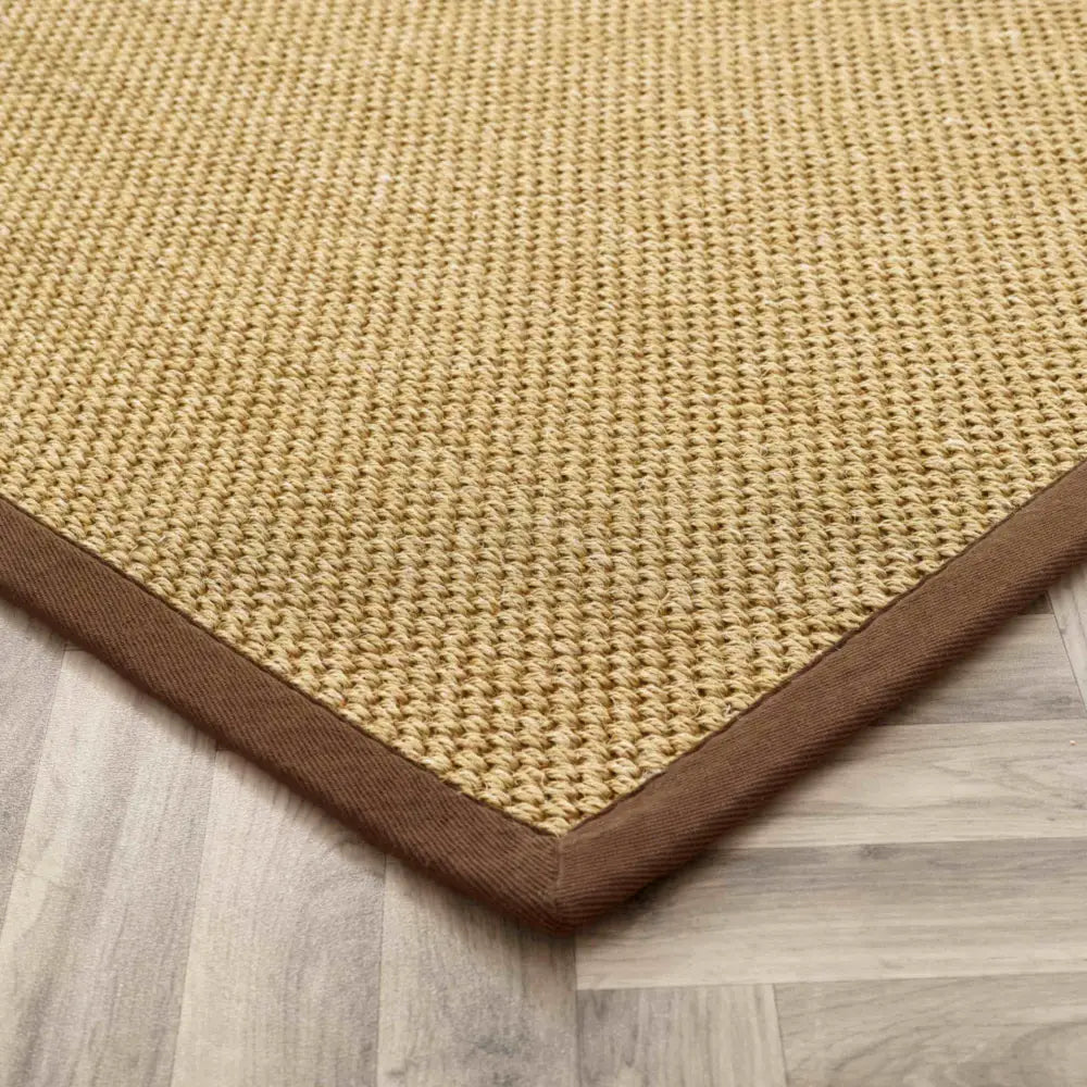 Bordered Natural Non-Slip Sisal Rug - Rugs