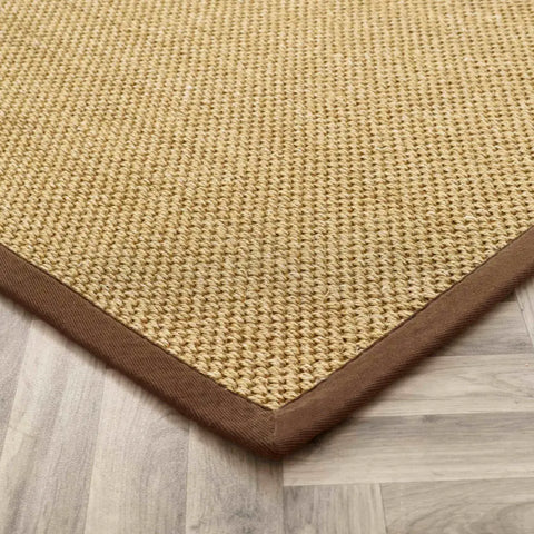 Bordered Natural Non-Slip Sisal Rug - Rugs