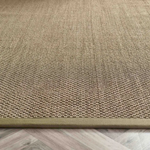 Bordered Sage Green Non-Slip Sisal Rug - Rugs