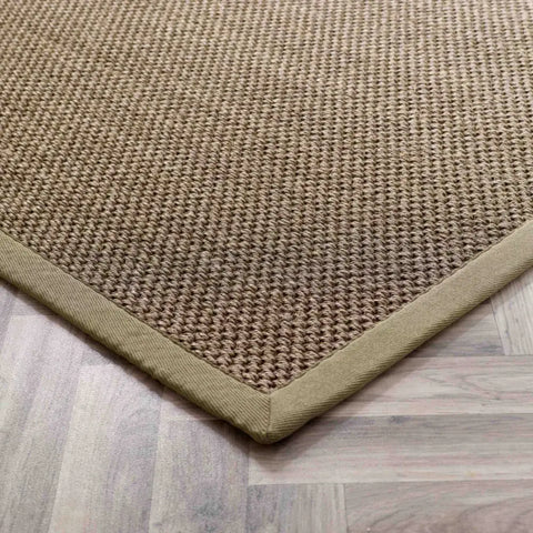 Bordered Sage Green Non-Slip Sisal Rug - Rugs