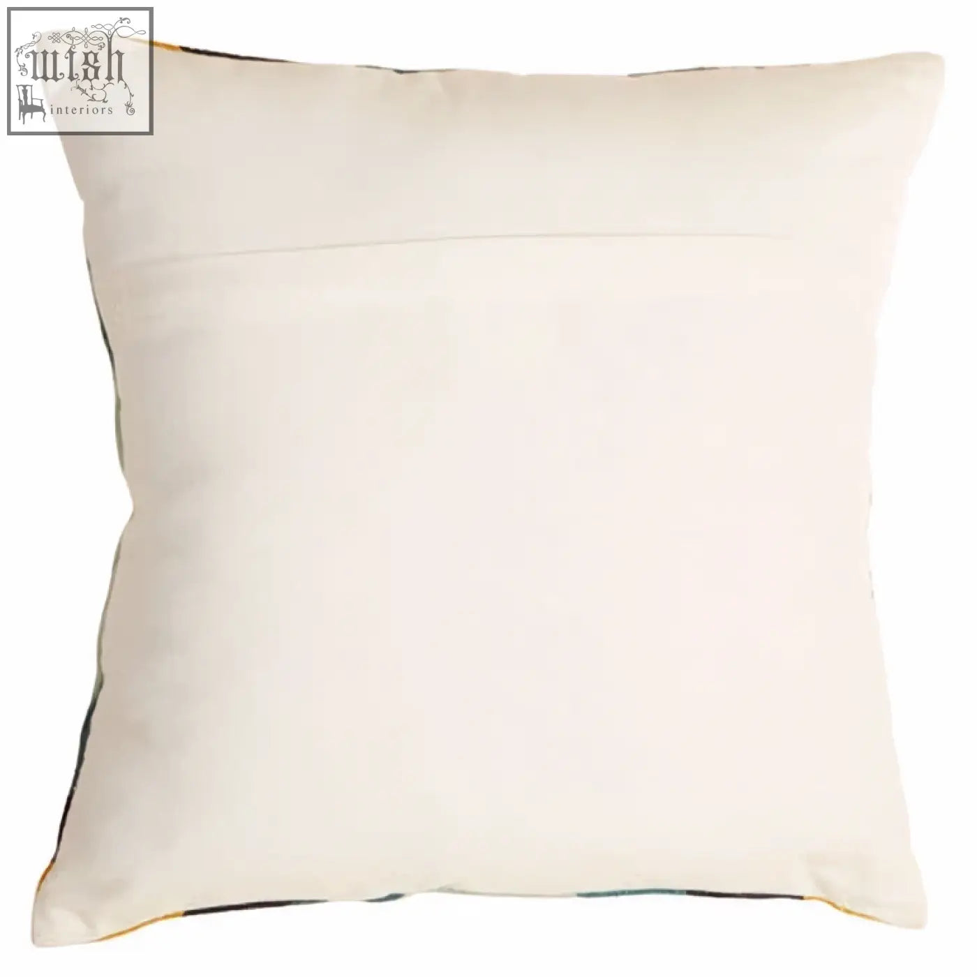 Cream-colored bosie ozella hexagonal design cushion with subtle stitching and soft plush fabric finish