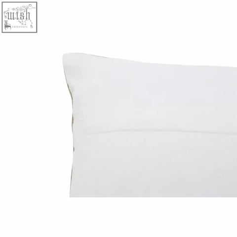 White pillowcase with smooth textured fabric finish for bosie ozella multi colour rectangular colour cushion