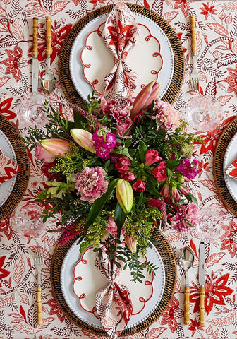 Bossa Nova Tablecloth - Red