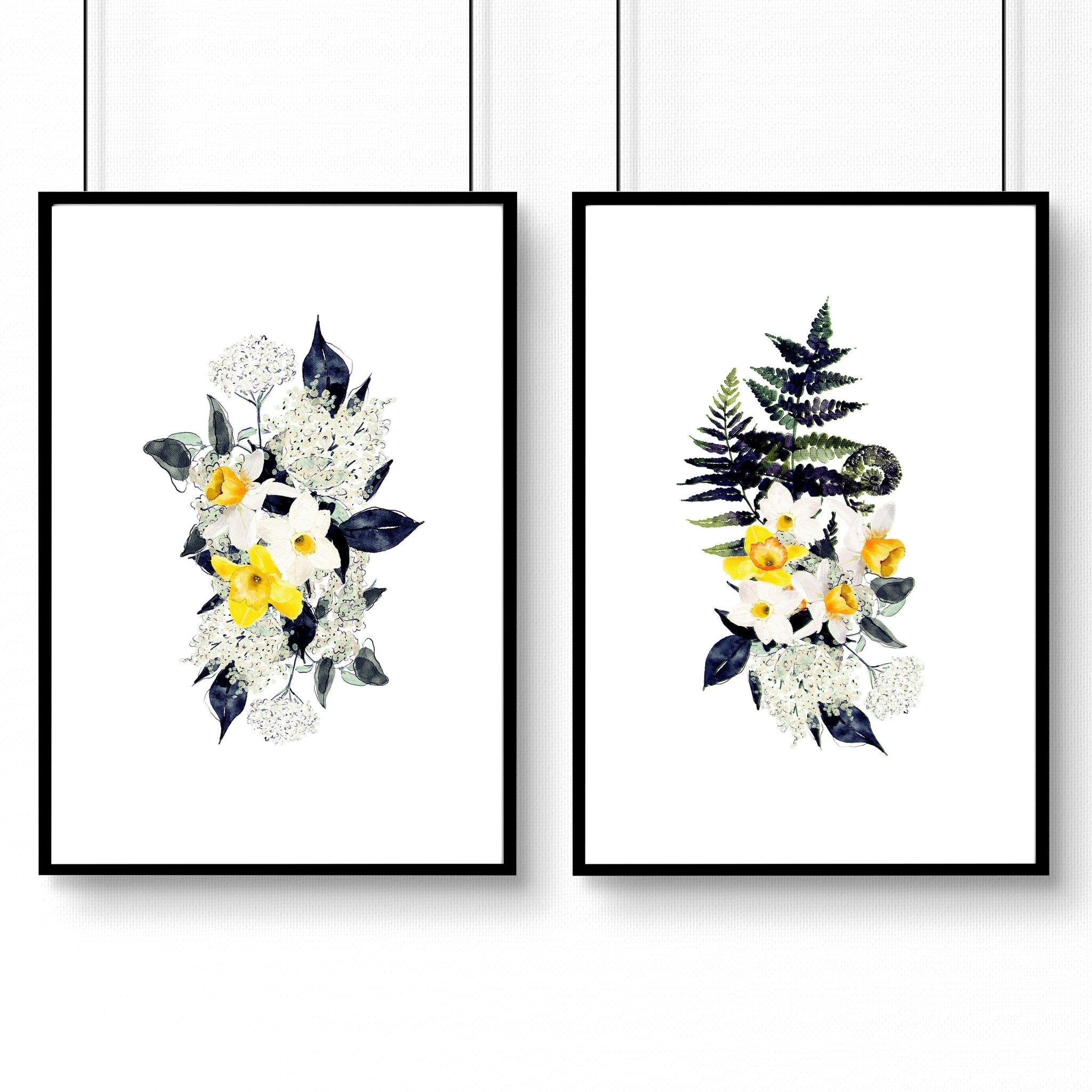 Large artwork | set of 2 pictures for hallway