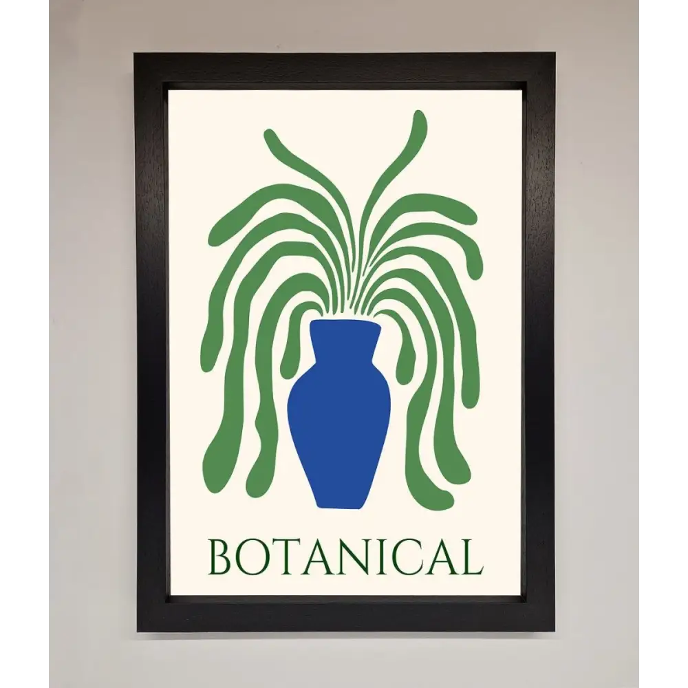Botanical Plant Framed Wall Art - A3 (29.7 x 42 cm) / Black - Framed Print