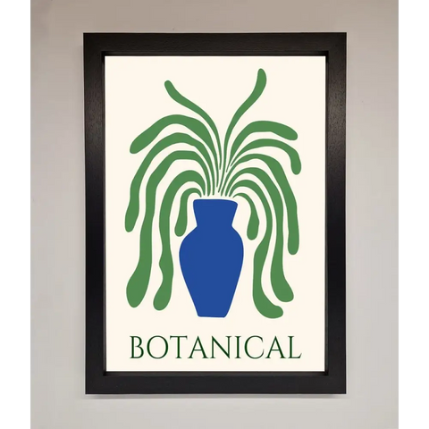 Botanical Plant Framed Wall Art - A3 (29.7 x 42 cm) / Black - Framed Print
