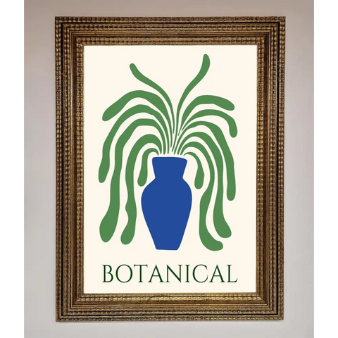 Botanical Plant Framed Wall Art - A3 (29.7 x 42 cm) / Ornate Gold - Framed Print