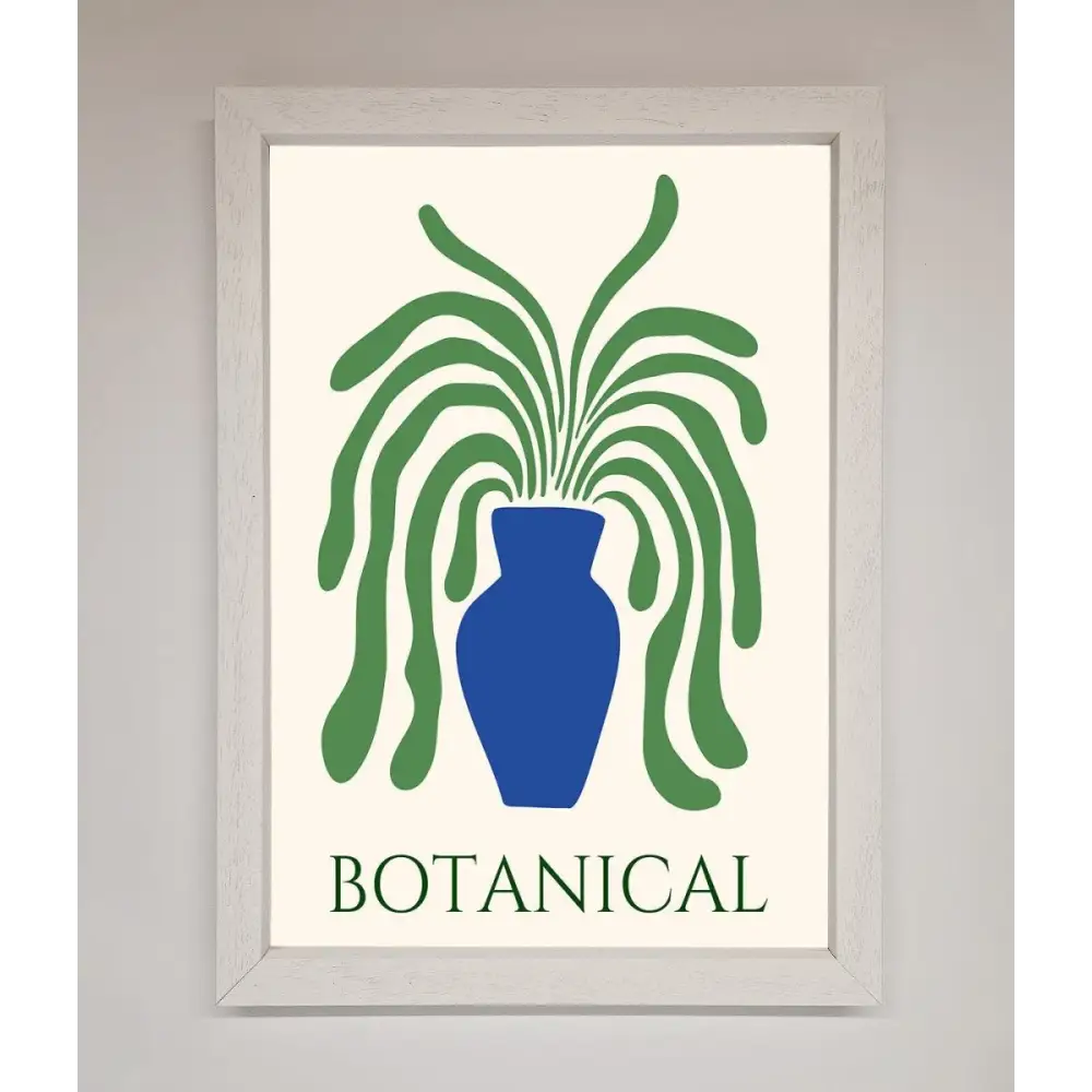 Botanical Plant Framed Wall Art - A3 (29.7 x 42 cm) / White - Framed Print