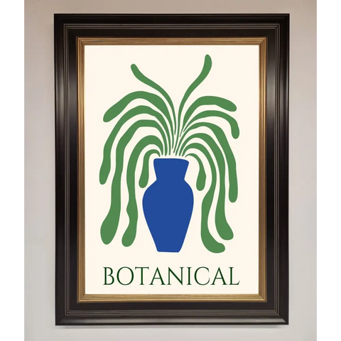 Botanical Plant Framed Wall Art - B0 (100 x 141 cm) / Black Gold - Framed Print