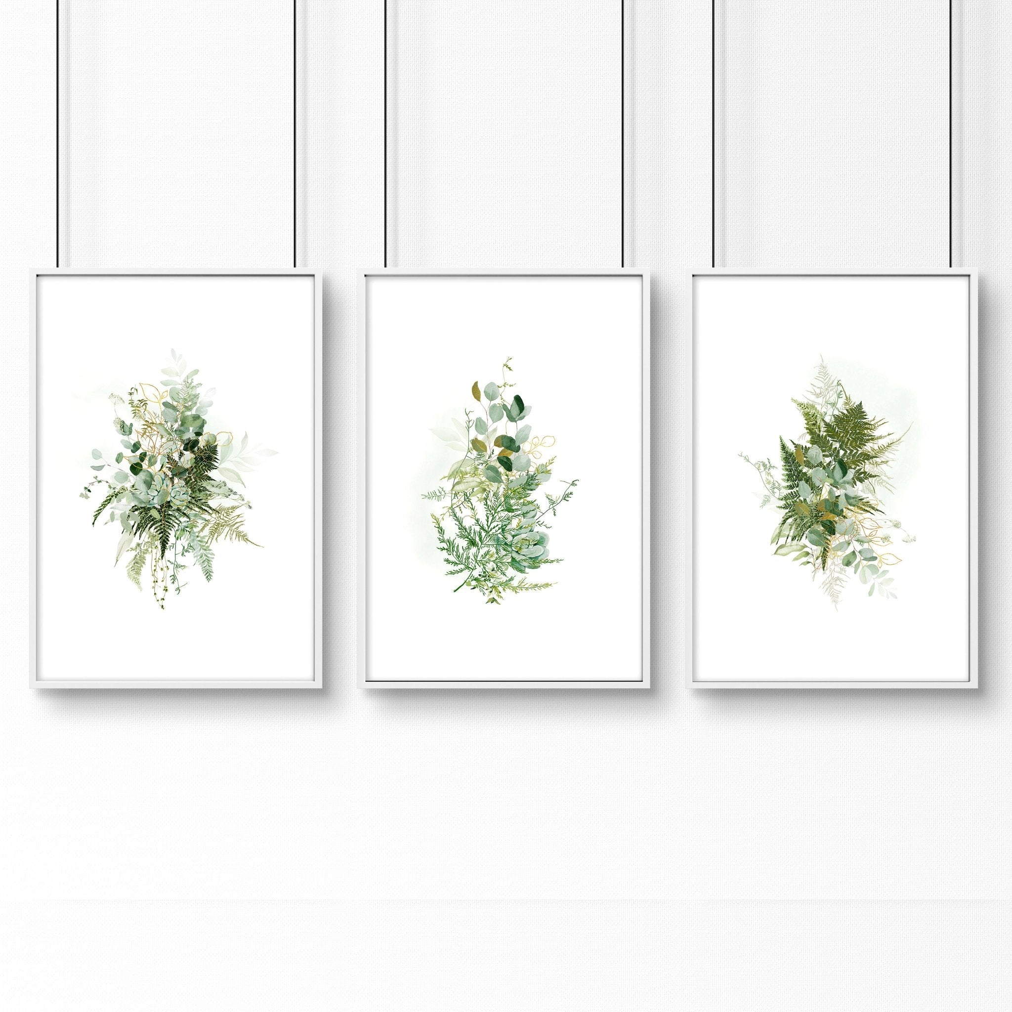 Wall decor home office | Set of 3 framed wall art prints