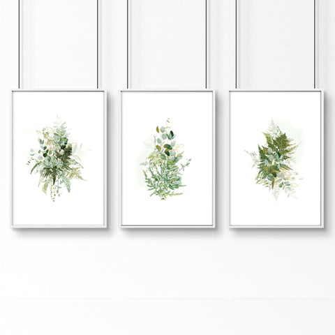 Wall decor home office | Set of 3 framed wall art prints