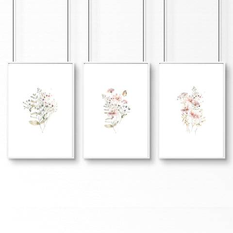 Botanicals Wal Art | Set of 3 wall art prints
