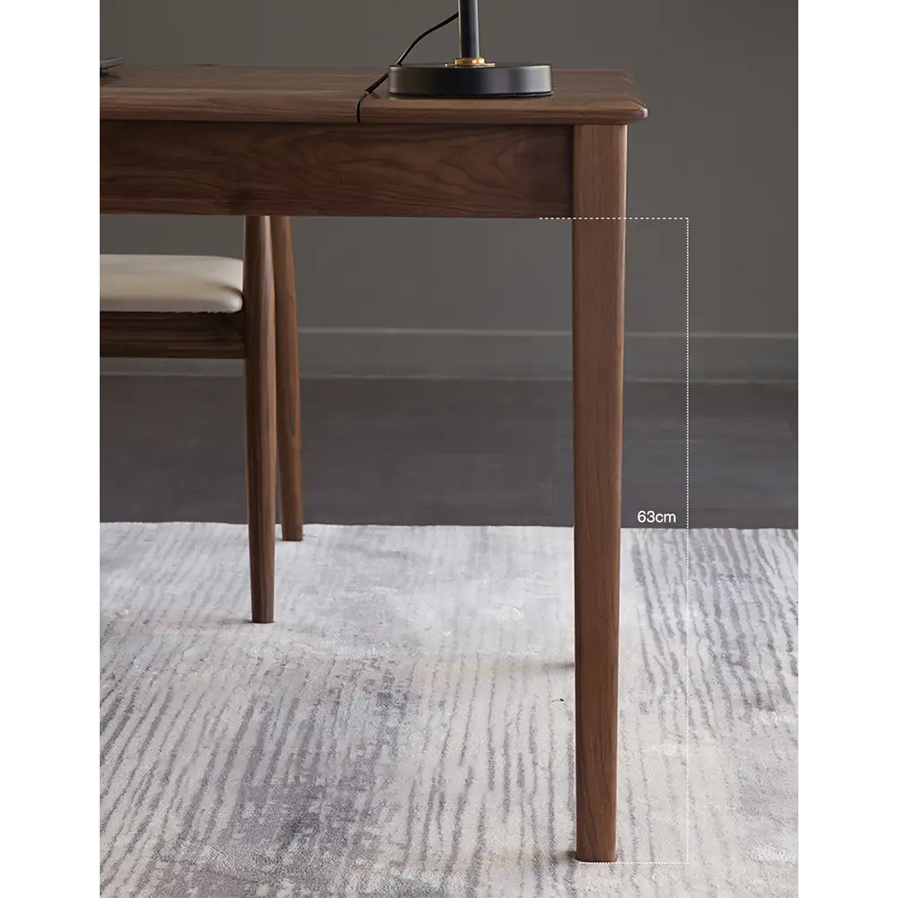 Boucher Office Desk With Storage Walnut - office desk